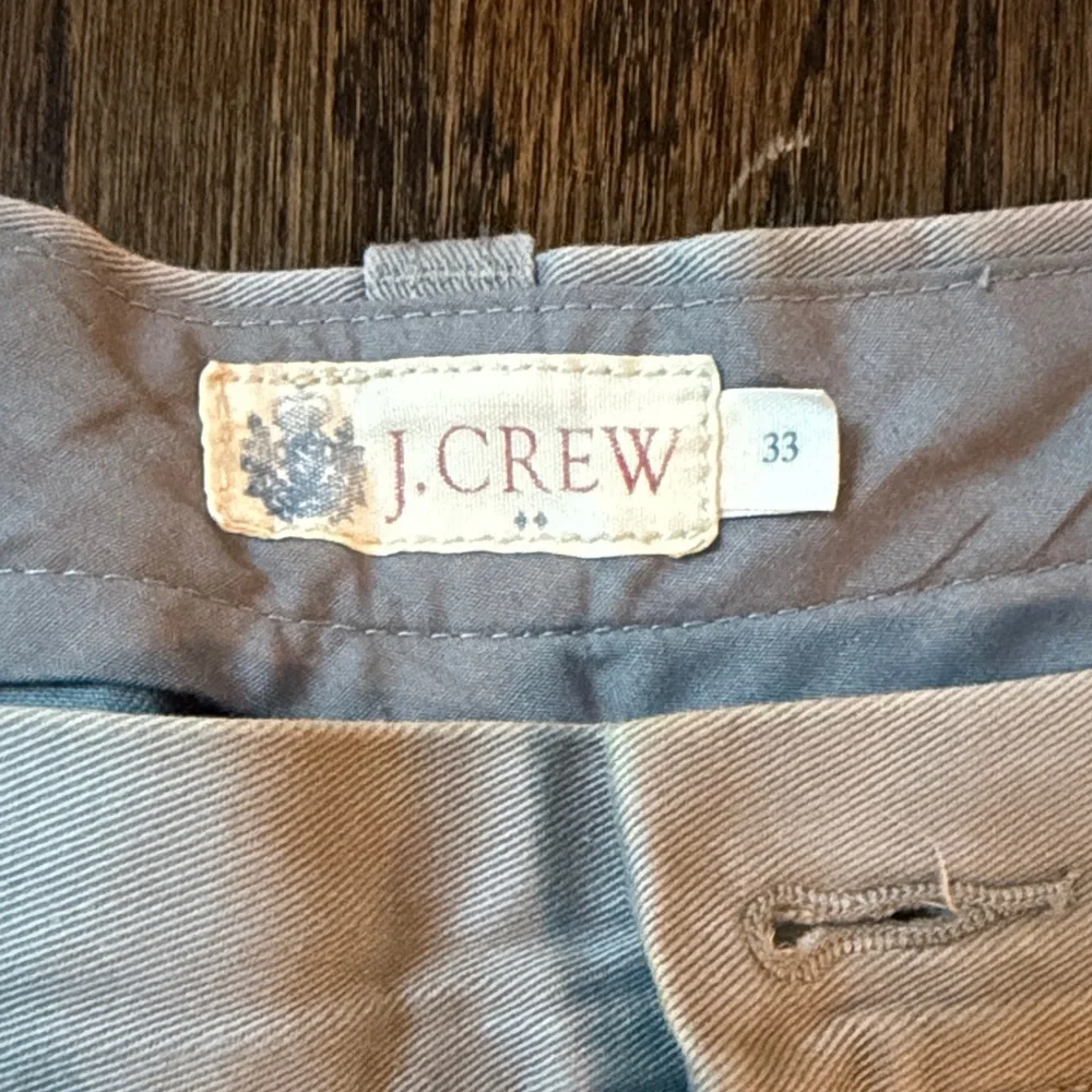 J. Crew Factory Navy and Khaki Flat Front Cotton Shorts
